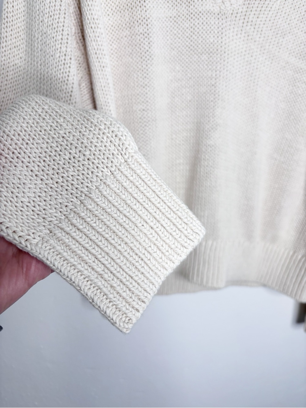 J.Crew Relaxed V-Neck Sweater 100% Cotton Size L NWT - Picture 5 of 12